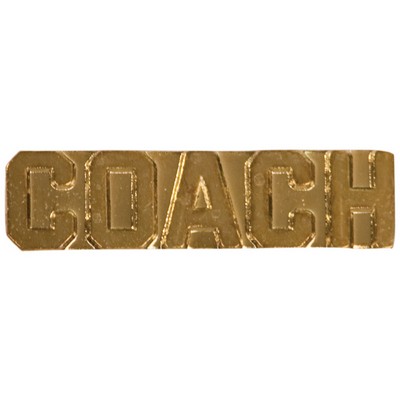 Chenille Insignia Pin - "Coach"