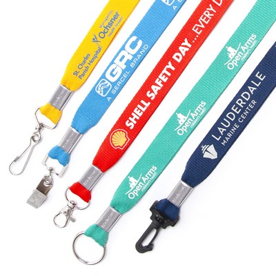 3/4" 8 Day Flat Polyester Lanyard