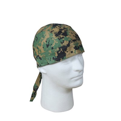 Woodland Digital Camouflage Head Wrap Bandana