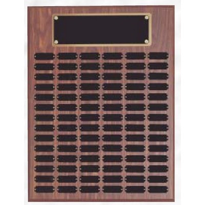 Perpetual 72 Plate Plaque w/ Black Brass Plates (18"x24")