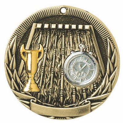 Swimming, Tri-Colored Medal, 2"