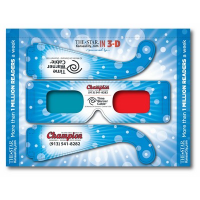 Custom 3D Bind-In Perfect Bound 3D Glasses w/Insert