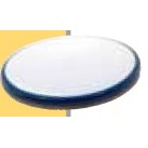 Round Ceramic Drink Coaster w/ Blue Trim