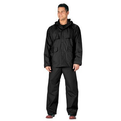 Black Microlite Rainsuit Jacket & Pants (S to XL)