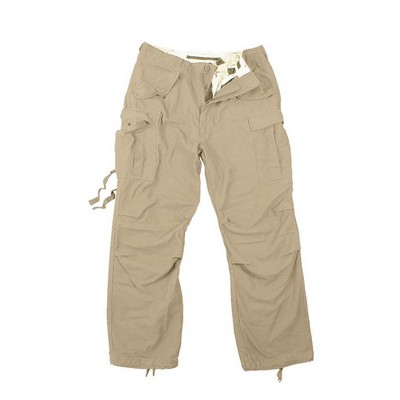 Khaki Vintage Military M-65 Field Pants (XS to XL)