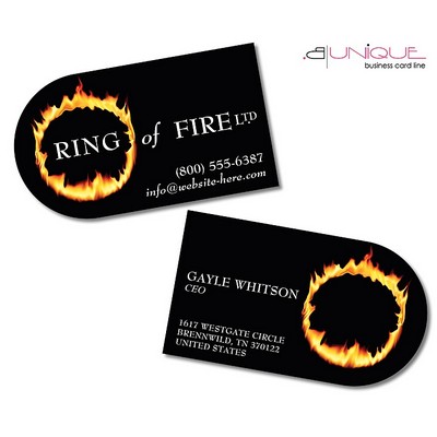 Extra-Thick UV-Coated (1S) Paper Business Card (3.5x2) - B. Unique Shape