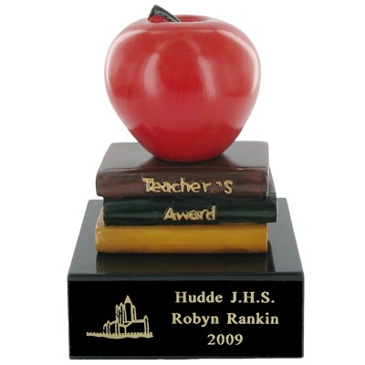 4½" Teacher's Award Scholastic Trophy w/Black Plate