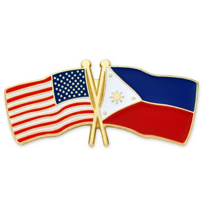 USA & Philippines Flag Pin