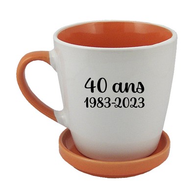 12 Oz. Splendid Ceramic Mug w/Coaster