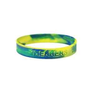 1/2" Swirl Debossed Custom Silicone Wristbands