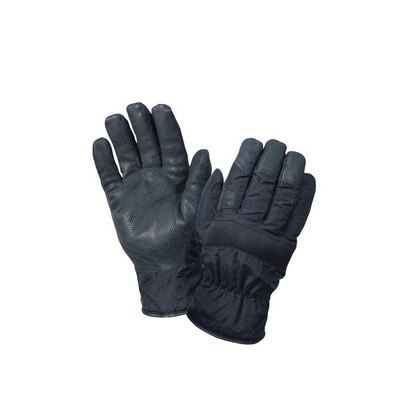 Black Cold Weather Nylon Gloves