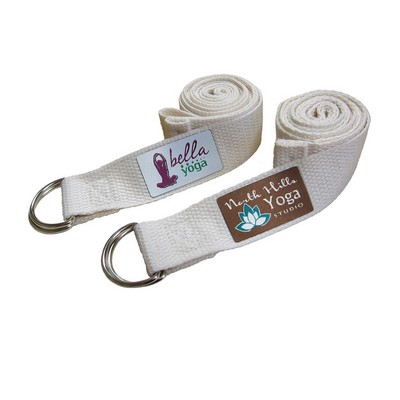 Woven Yoga Stretch Strap w/ Patch