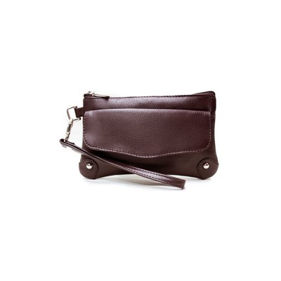 Ashlin® Designer Expresso Brown Catarine Mini Cosmetic & Phone Wristlet