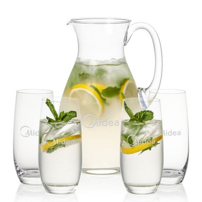 Charleston Pitcher & 4 Charleston Beverage