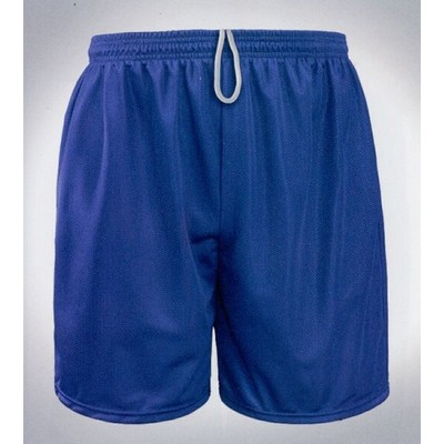 Adult Athletic Cut Mini Mesh Shorts - 9" Inseam