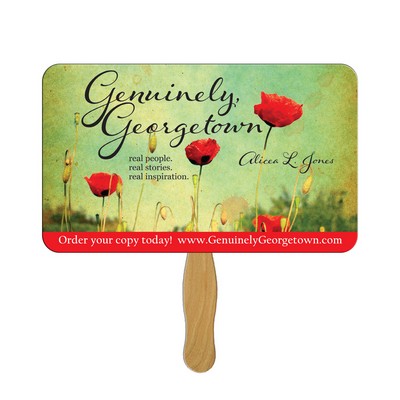 Rectangle Hand Fan Full Color (1 Side)