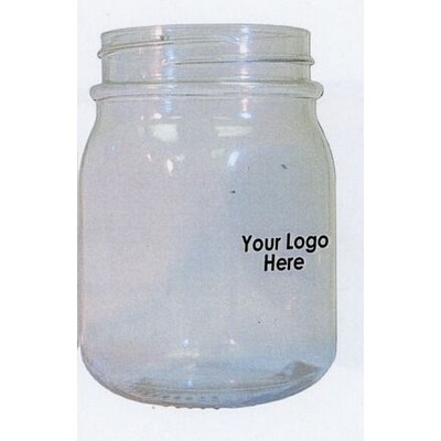 16 Oz. Plastic Mason Jar - Blank