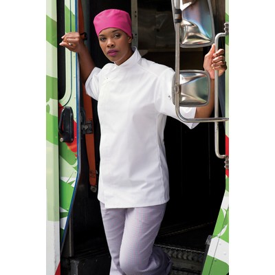 Unisex White Tunic Style Moisture Control Chef's Coat (XS-XL)