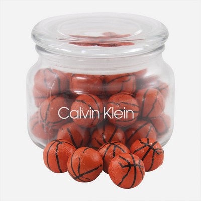 Jar w/Chocolate Basketballs