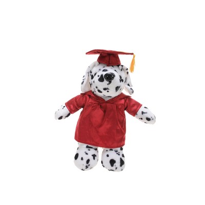 Soft Plush Dalmatian in Graduation Cap & Gown Stuffed Animal