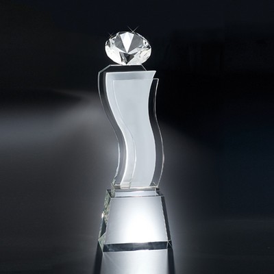 13" Esmeralda Crystal Diamond Award