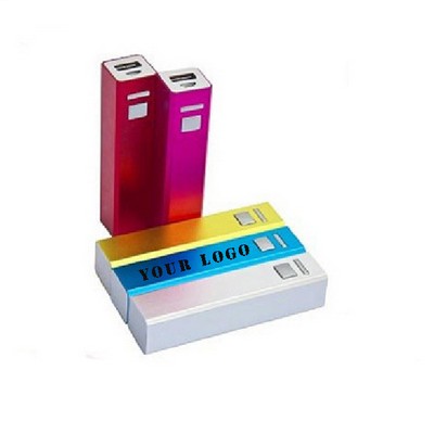 Rectangular 2000 mAh Portable Power Bank / Charger