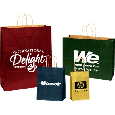 Matte Colored Paper Shopping Bag (5.25"x 3.25"x 8.5")