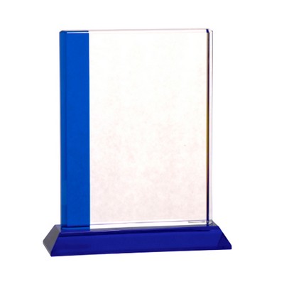 Blue Edge Crystal Award - Medium