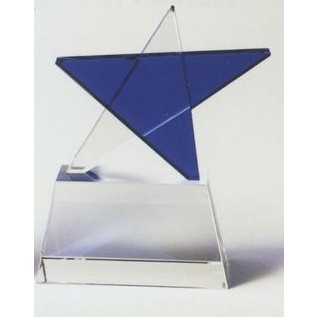 Blue Star Crystal Award (5½"x4½")