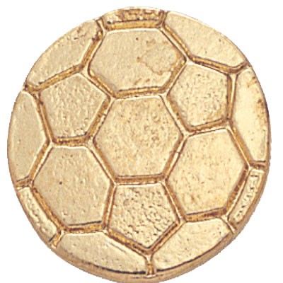 Gold Soccer Chenille Pin