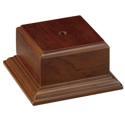 Walnut Finish Trophy Platform Base