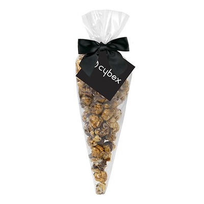 White & Dark Chocolate Swirl Popcorn Cone Bag (Small)