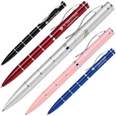 Aluminum Twist Action Ballpoint Pen w/ Deep Enamel Coating