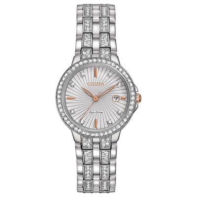 Citizen® Ladies' Silhouette Eco-Drive Watch w/2-Tone Dial