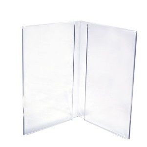 Styrene Book Style Table Tent (4"x6")