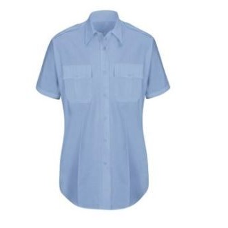 Horace Small™ Women's Short Sleeve New Dimension® Plus Light Blue Blue Shirt