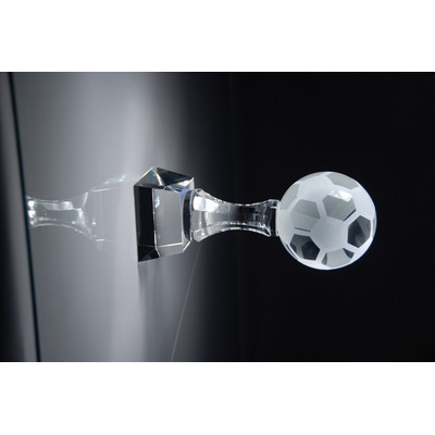 Shut Out Crystal Soccer Ball Trophy - 10'' h