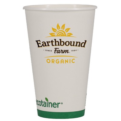 16 oz Eco-Friendly Paper Cup - White - Digital