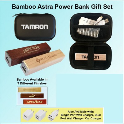 Bamboo Astra Power Bank in Zipper Wallet 2600 mAh