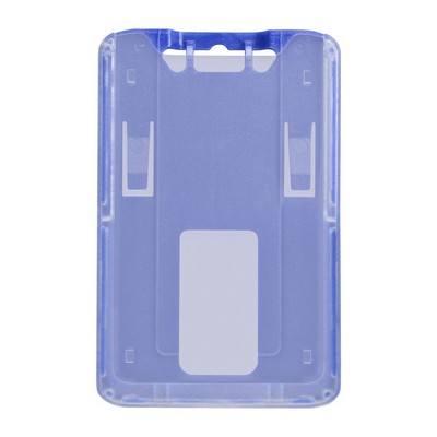 2.66" W x 3.75" H - Vertical Rigid Card Holder (Blank)