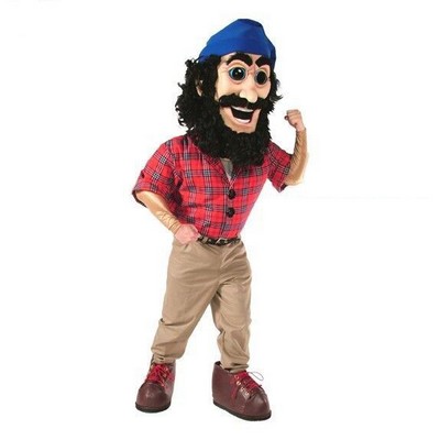 Landon Lumberjack w/Big Shoes Mascot Costume