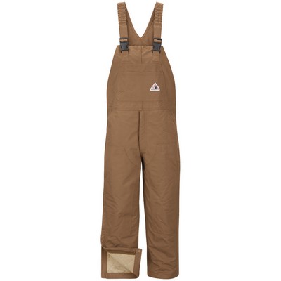 Bulwark Men's Insulated Brown Duck Bib Overall