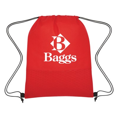 Wave Design Non-woven Drawstring Bag