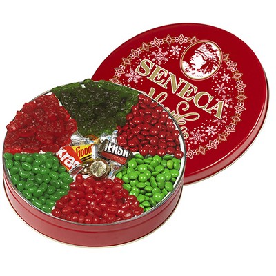 Large 7 Way Holiday Wishes Tin