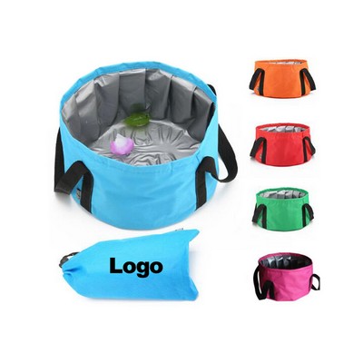 Multifunctional Collapsible Portable Wash Basin Folding Bucket Bag