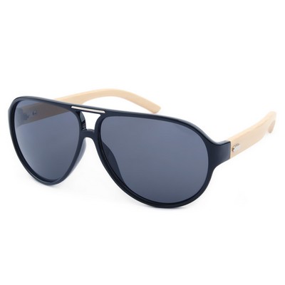 Bamboo Wood Sunglasses - Black Frames