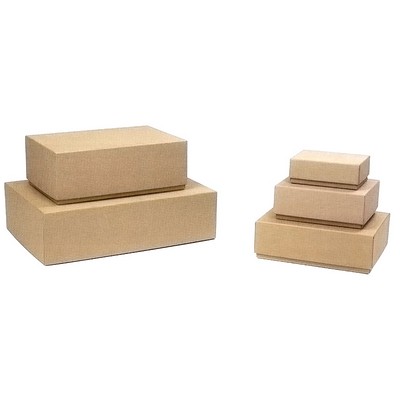 Plain Kraft Rigid Gift Box (10"x7"x2¾")