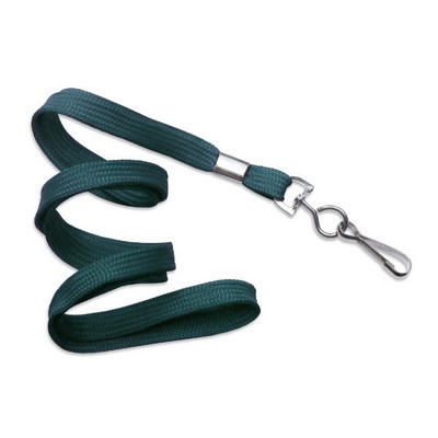 3/8" Blank Lanyard w/Swivel Hook (Teal Blue)