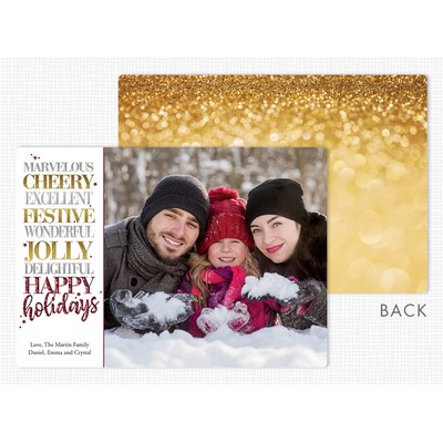 Beyond Expectations Holiday Flat Photo Cards