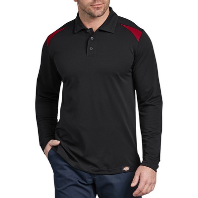 Dickies Men's Performance Long Sleeve Polo Shirt